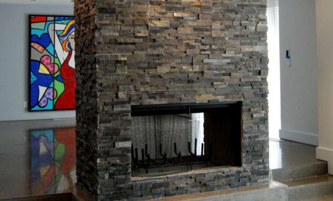 Natural Stacked Stone Veneer Example