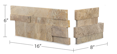 Norstone's Beige Aksent 3D Corner Panel